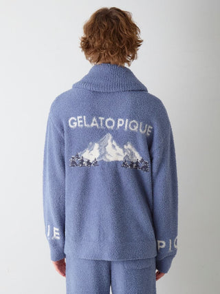 Men's Powder Forest Bear Jacquard Cowichan Cardigan