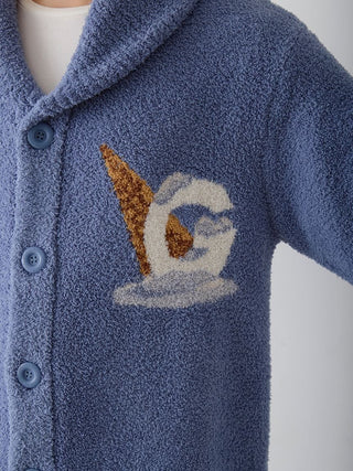 Men's Powder Forest Bear Jacquard Cowichan Cardigan