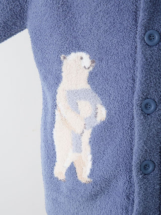 Men's Powder Forest Bear Jacquard Cowichan Cardigan