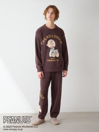 [PEANUTS] [MENS] Original Art Jacquard Pullover