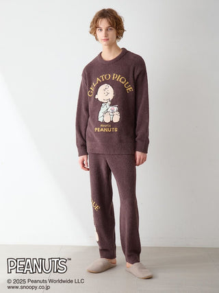 [PEANUTS] [MENS] Original Art Jacquard Pullover