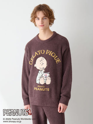 [PEANUTS] [MENS] Original Art Jacquard Pullover
