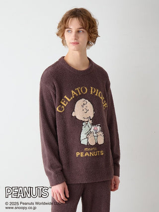 [PEANUTS] [MENS] Original Art Jacquard Pullover