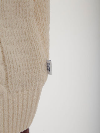 Men's Aran Rope Embroidery Logo Pullover