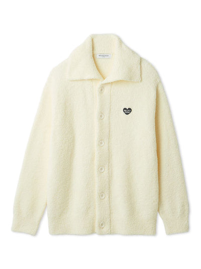 Men's Baby Moco Heart Logo Embroidery Cardigan gelato pique
