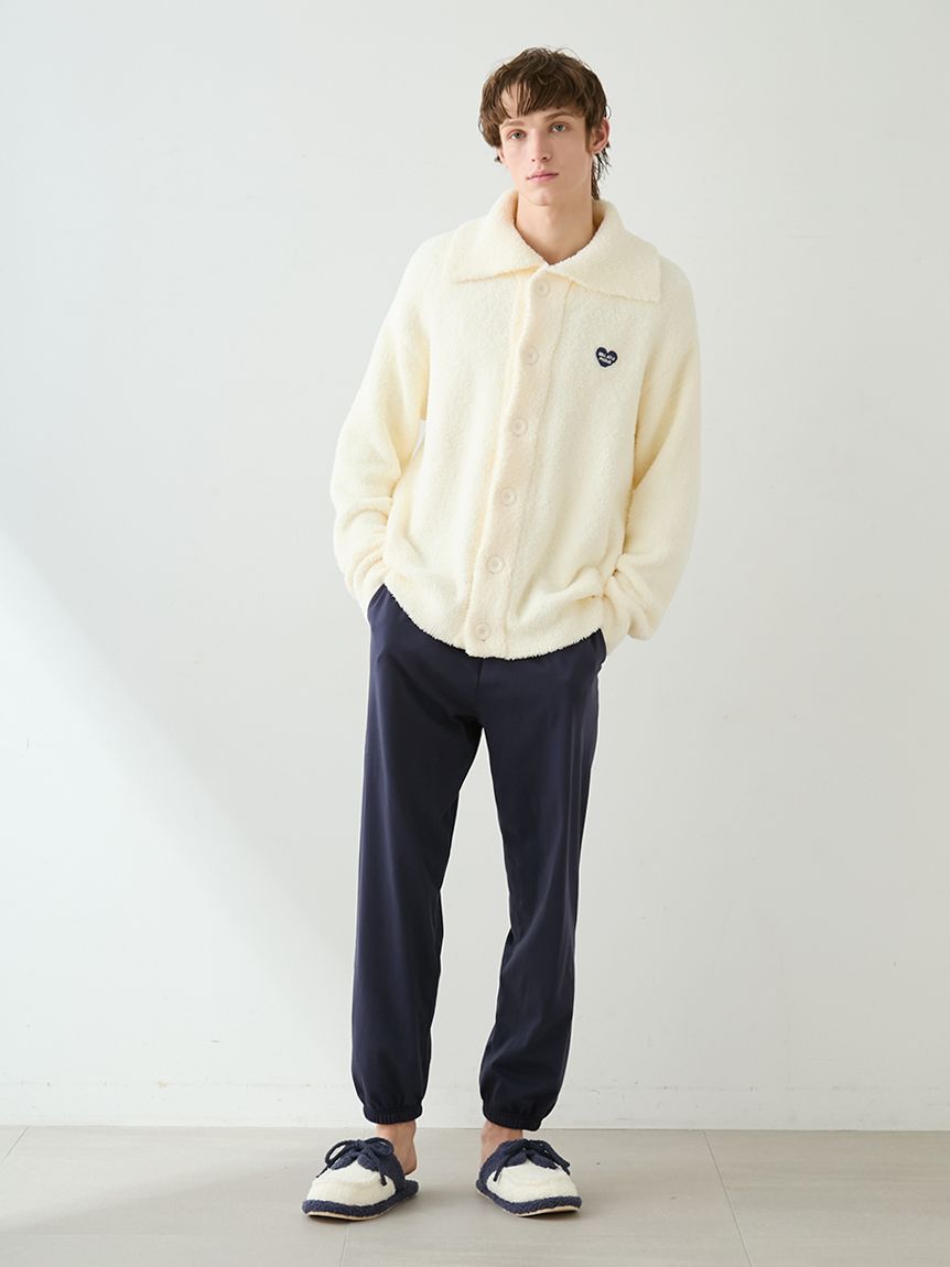 Men's Baby Moco Heart Logo Embroidery Cardigan
