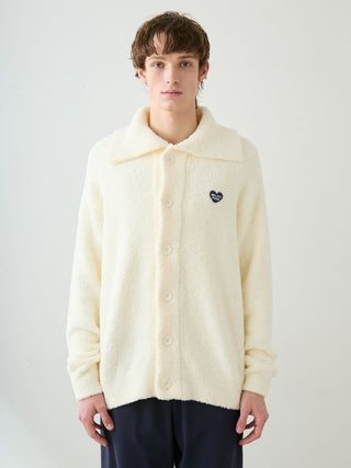 Men's Baby Moco Heart Logo Embroidery Cardigan