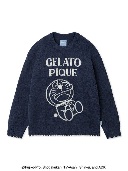 Doraemon] Men's Baby Moco Jacquard Pullover