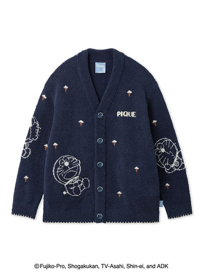 [Doraemon] Men’s Baby Moco Jacquard Cardigan gelato pique