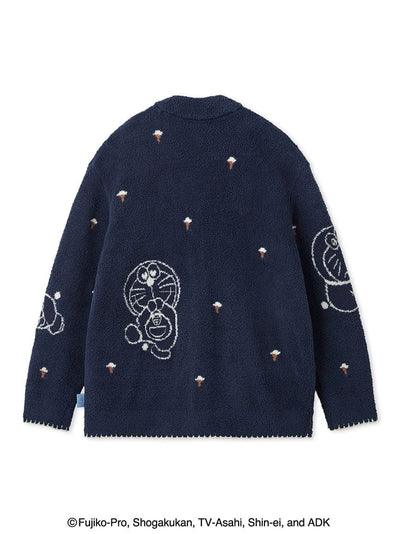 [Doraemon] Men’s Baby Moco Jacquard Cardigan gelato pique