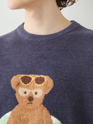 Men's Summer Bear Jacquard Pullover