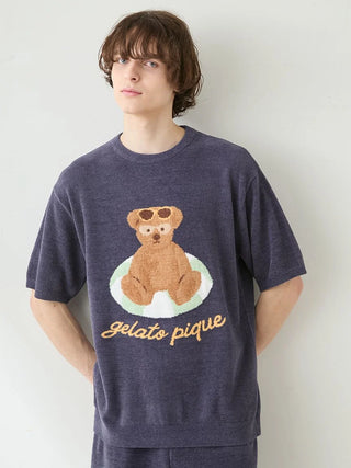 Men's Summer Bear Jacquard Pullover