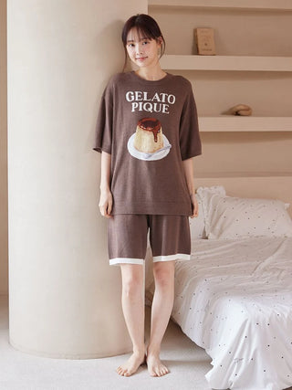 Men's Smoothie Pudding Jacquard Pullover & Shorts Set
