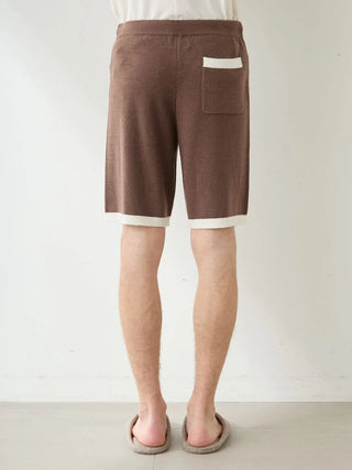 Men's Smoothie Pudding Jacquard Pullover & Shorts Set