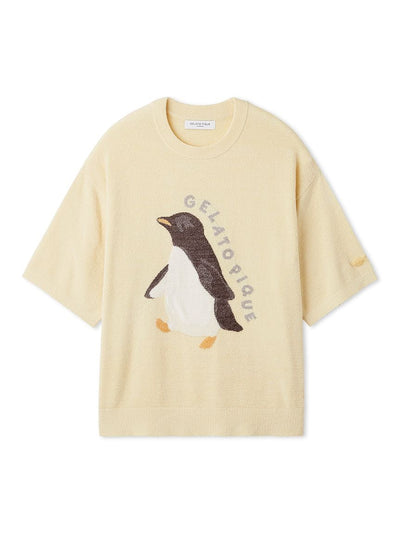 Men's Cool Smoothie Lite Sea Animals Jacquard Pullover gelato pique