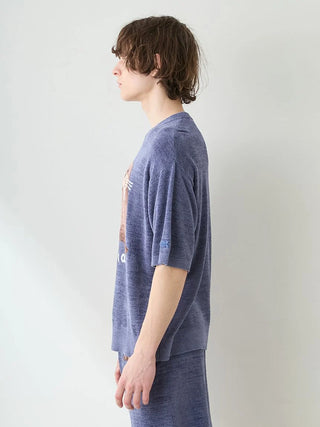Men's Cool Smoothie Lite Sea Animals Jacquard Pullover