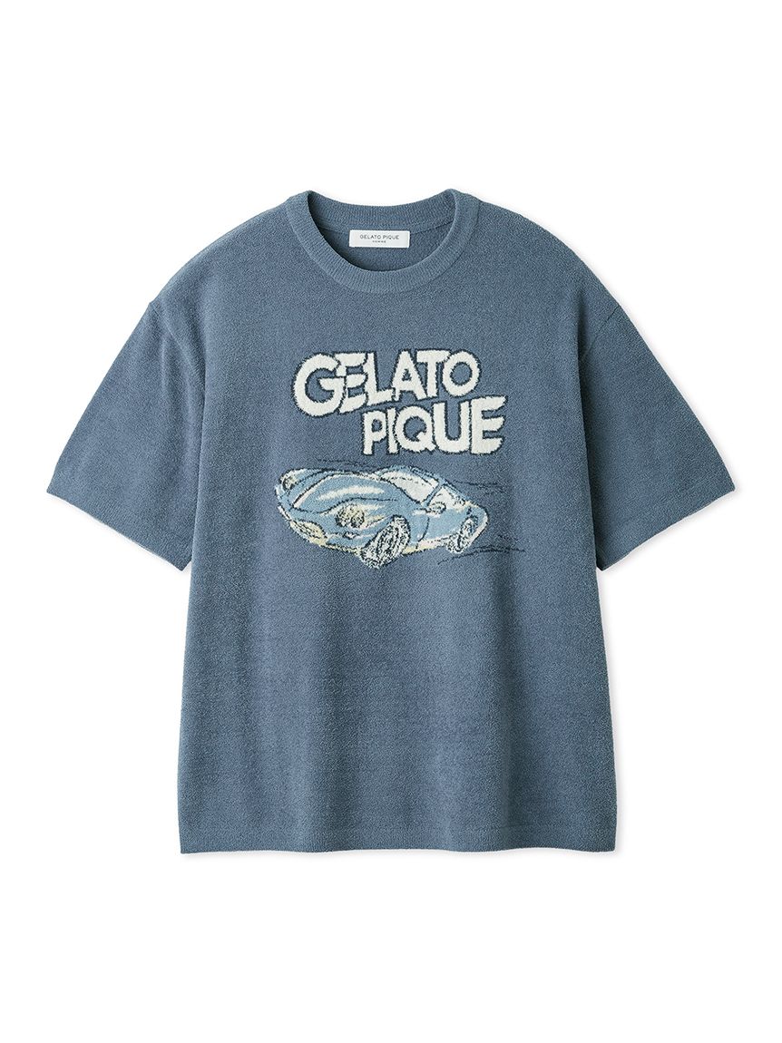 Men's Airy Moco Star Vehicle Jacquard Pullover