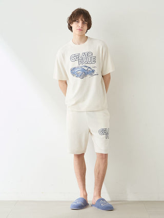 Men's Airy Moco Star Vehicle Jacquard Pullover