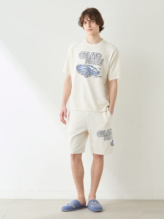 Men's Airy Moco Star Vehicle Jacquard Pullover