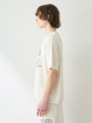 Men's Airy Moco Star Vehicle Jacquard Pullover