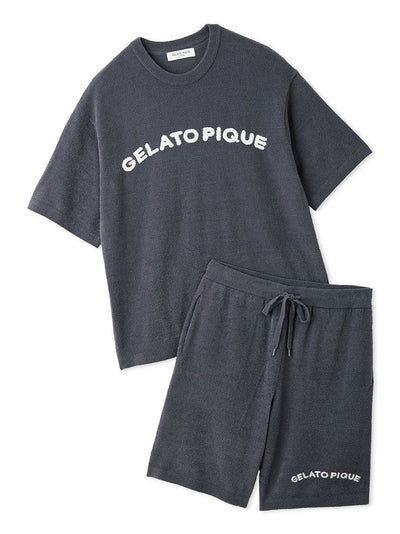 Men's Smoothie Lite Casual Logo Jacquard Pullover & Shorts Set gelato pique