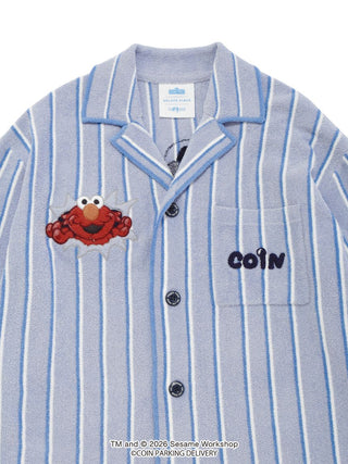 [SESAME STREET×CPD HOOME meets GELATO PIQUE] Airy Moco Striped Jacquard Shirt - view 6