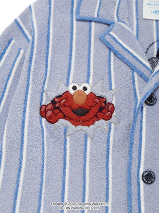 [SESAME STREET×CPD HOOME meets GELATO PIQUE] Airy Moco Striped Jacquard Shirt - view 8