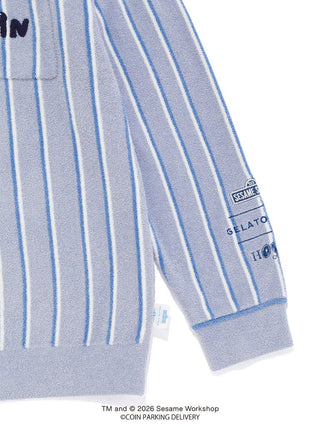 [SESAME STREET×CPD HOOME meets GELATO PIQUE] Airy Moco Striped Jacquard Shirt - view 10