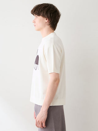 Men's Airy Moco Sleeping Panda Jacquard Pullover & Shorts Set
