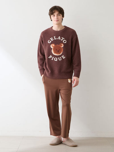Men's Baby Moco Animal Friends Jacquard Pullover gelato pique