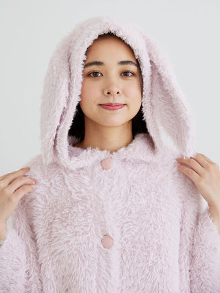 Rabbit Wearable Blanket in Pink, Cozy Blanket for Home Lounging | Loungewear Blanket at Gelato Pique USA