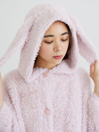 Rabbit Wearable Blanket in Pink, Cozy Blanket for Home Lounging | Loungewear Blanket at Gelato Pique USA