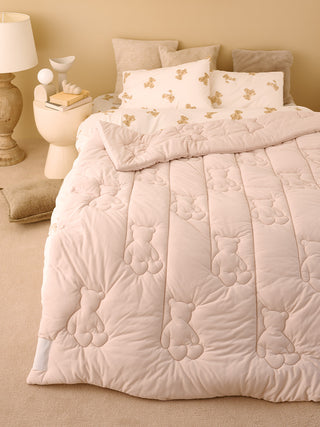 [Sleep] Bear Print Quilted blanket