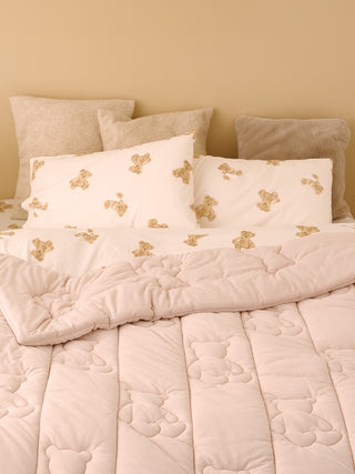 [Sleep] Bear Print Quilted blanket