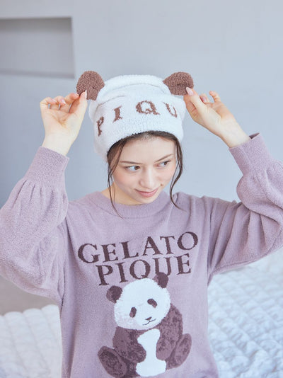 Panda Jacquard Absorbent Headcap gelato pique