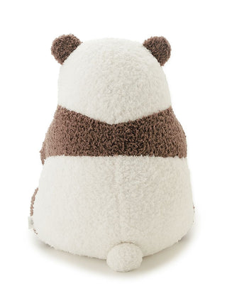 Gelato Pique USA Panda Nap Cushion in gentle brown and white tones, a premium loungewear and sleepwear accessory with soft, fluffy texture.