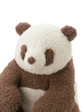 Brown and white Panda Nap Cushion by Gelato Pique USA, featuring a soft, fluffy texture for premium loungewear and sleepwear relaxation.