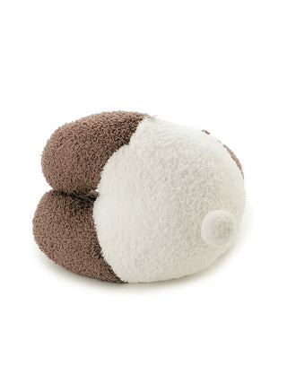 Panda Nap Cushion in brown and white by Gelato Pique USA, featuring a fluffy texture ideal for premium loungewear and sleepwear.