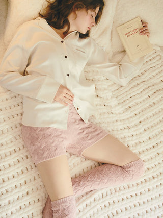 [Sleep] Cable Knit Waist Warmer Pants