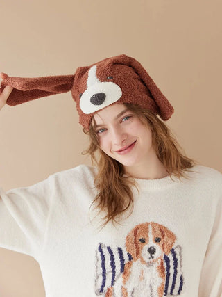 [Sleep] Unisex Baby Moco Playful Dog Hair-drying Cap