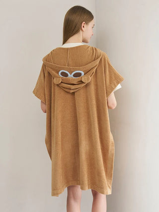[Sleep] Airy Moco Summer Bear Bath Poncho