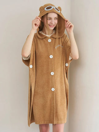 [Sleep] Airy Moco Summer Bear Bath Poncho