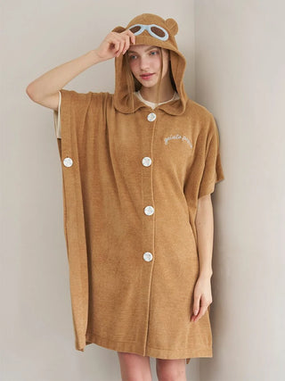 [Sleep] Airy Moco Summer Bear Bath Poncho
