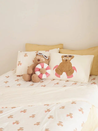 [Sleep] Summer Bear Cushion With Pocket