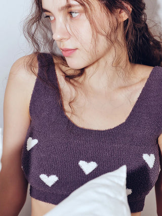 [Sleep] Heart Jacquard Night Bra