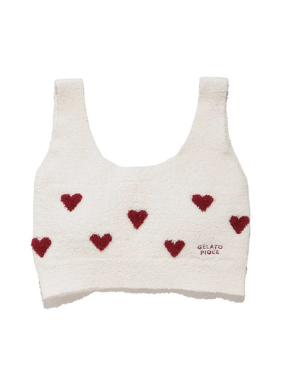 [Sleep] Heart Jacquard Night Bra gelato pique