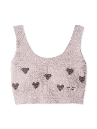 [Sleep] Heart Jacquard Night Bra gelato pique