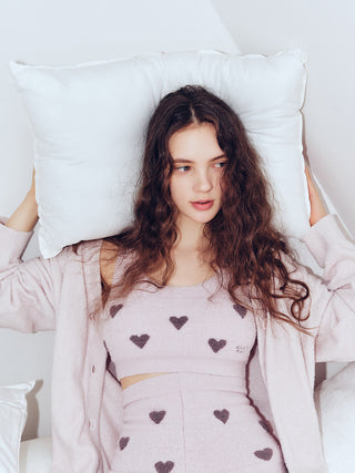 [Sleep] Heart Jacquard Waist Warmer Shorts