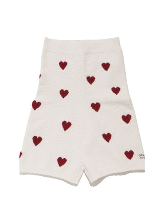 [Sleep] Heart Jacquard Waist Warmer Shorts