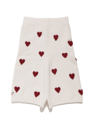 [Sleep] Heart Jacquard Waist Warmer Shorts
